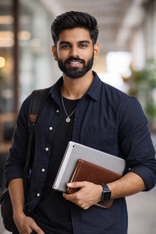 Black Regular Fit Long Coat-COAT01 for Men | Wool Blend Coat for Casual & Semi-formal